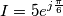 I = 5 e^{j\frac{\pi}{6}} I = 5 e^{j\frac{\pi}{6}}