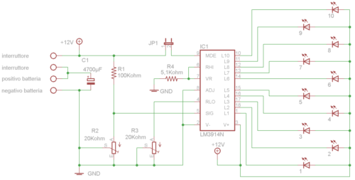 schema elettrico LM3914 indicatore tensione batteria 12V.png