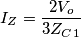 I_Z=\frac{2V_o}{3Z_C_1}