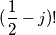 (\frac{1}{2}-j)! (\frac{1}{2}-j)!