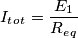 I_t_o_t = \frac{E_1}{R_e_q}