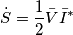 \dot S= \frac{1}{2}\bar{V}\bar{I}^*