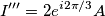 \[I'''=2e^{i2\pi /3} A\]