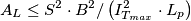 A_{L}\leq S^2 \cdot B^2 / \left (I_{T_{max}}^2 \cdot L_{p}  \right )