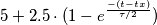 5+2.5 \cdot (1-e^{\frac{-(t-tx)}{\tau/2}}) 5+2.5 \cdot (1-e^{\frac{-(t-tx)}{\tau/2}})