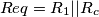 Req= R_1 || R_c