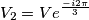 V_2=Ve^{\frac{-i2\pi}{3}} V_2=Ve^{\frac{-i2\pi}{3}}