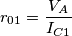 r_{01}=\frac{V_A}{I_{C1}}