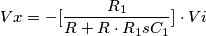 Vx = -[\frac{R_1}{R + R\cdot R_1sC_1}]\cdot Vi