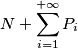 N+\sum_{i=1}^{+\infty}P_i