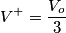 V^+=\frac{V_o}{3} V^+=\frac{V_o}{3}