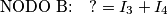 \text{NODO B:} \quad \text{?}=I_3+I_4 \text{NODO B:} \quad \text{?}=I_3+I_4