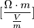 [\frac{\Omega \cdot m}{\frac{V}{m}}]