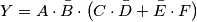 Y=A\cdot \bar{B}\cdot \left ( C\cdot \bar{D}+\bar{E}\cdot F \right ) Y=A\cdot \bar{B}\cdot \left ( C\cdot \bar{D}+\bar{E}\cdot F \right )