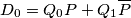 D_0=Q_0P+Q_1 \overline{P} D_0=Q_0P+Q_1 \overline{P}