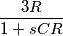 \frac{3R}{1+sCR}
