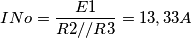 INo=\frac{E1}{R2//R3}=13,33A
