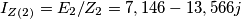 I_{Z(2)}=E_2/Z_2=7,146-13,566j I_{Z(2)}=E_2/Z_2=7,146-13,566j