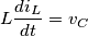 L\frac{di_{L}}{dt}=v_{C}