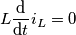 L\frac{\mathrm{d} }{\mathrm{d} t}i_{L}=0