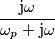 \frac{\text{j}\omega}{\omega_p+\text{j}\omega}