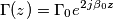 \Gamma(z)=\Gamma_0 e^{2j\beta_0z} \Gamma(z)=\Gamma_0 e^{2j\beta_0z}