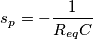 s_p=-\frac{1}{R_{eq}C}