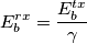 E_{b}^{rx}=\frac{E_{b}^{tx}}{\gamma}