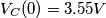 \[V_{C}(0)=3.55V\]