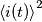 \left \langle i(t) \right \rangle ^2