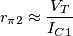 r_{\pi2}\approx\frac{V_T}{I_{C1}}