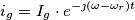 i_g = I_g \cdot e^{-\jmath(\omega-\omega_r) t}\\ i_g = I_g \cdot e^{-\jmath(\omega-\omega_r) t}\\