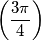 \left ( \frac{3\pi }{4} \right )