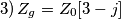 3)\, Z_{g} = Z_{0}[3-j]