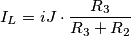 I_L=iJ\cdot \frac {R_3}{R_3+R_2}