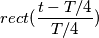rect(\frac{t-T/4}{T/4})
