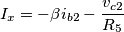 I_x=-\beta i_{b2}-\frac{v_{c2}}{R_5}