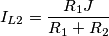 I_{L2}=\frac{R_{1}J}{R_{1}+R_{2}}