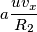 a\frac{uv_{x}}{R_{2}} a\frac{uv_{x}}{R_{2}}