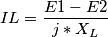 IL = \frac{E1-E2}{j*X_L}