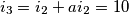 i_3=i_2+ai_2 = 10 i_3=i_2+ai_2 = 10