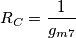 R_C = \frac{1}{g_{m7}}