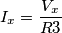 I_x=\frac{V_x}{R3}