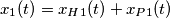 x_{1}(t) = x_{H1}(t)+ x_{P1}(t) x_{1}(t) = x_{H1}(t)+ x_{P1}(t)