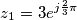 z_{1}=3e^{j\frac{2}{3}\pi }