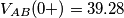 V_{AB}(0+)=39.28