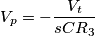 V_p=-\frac{V_t}{sCR_3}
