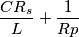 \frac{CR_s}{L}+\frac{1}{Rp}