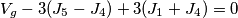 V_{g}-3(J_{5}-J_{4})+3(J_{1}+J_{4})=0