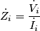 \dot Z_i = \frac{\dot V_i}{\dot I_i}